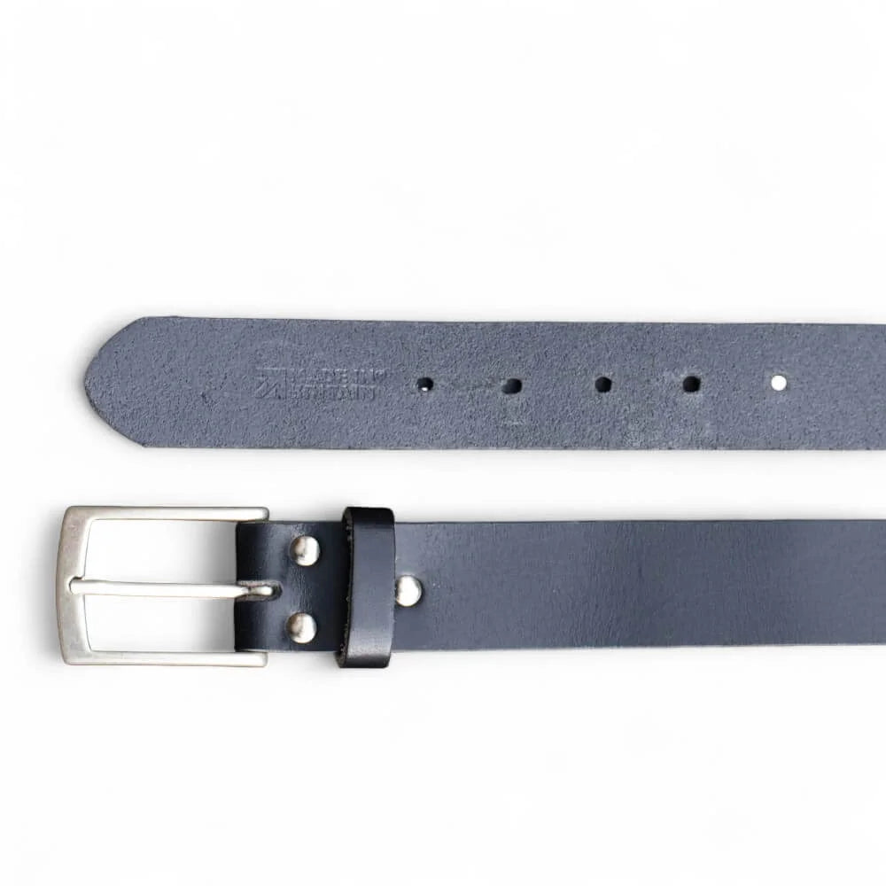 Black Full Grain Leather Belt 35mm 03