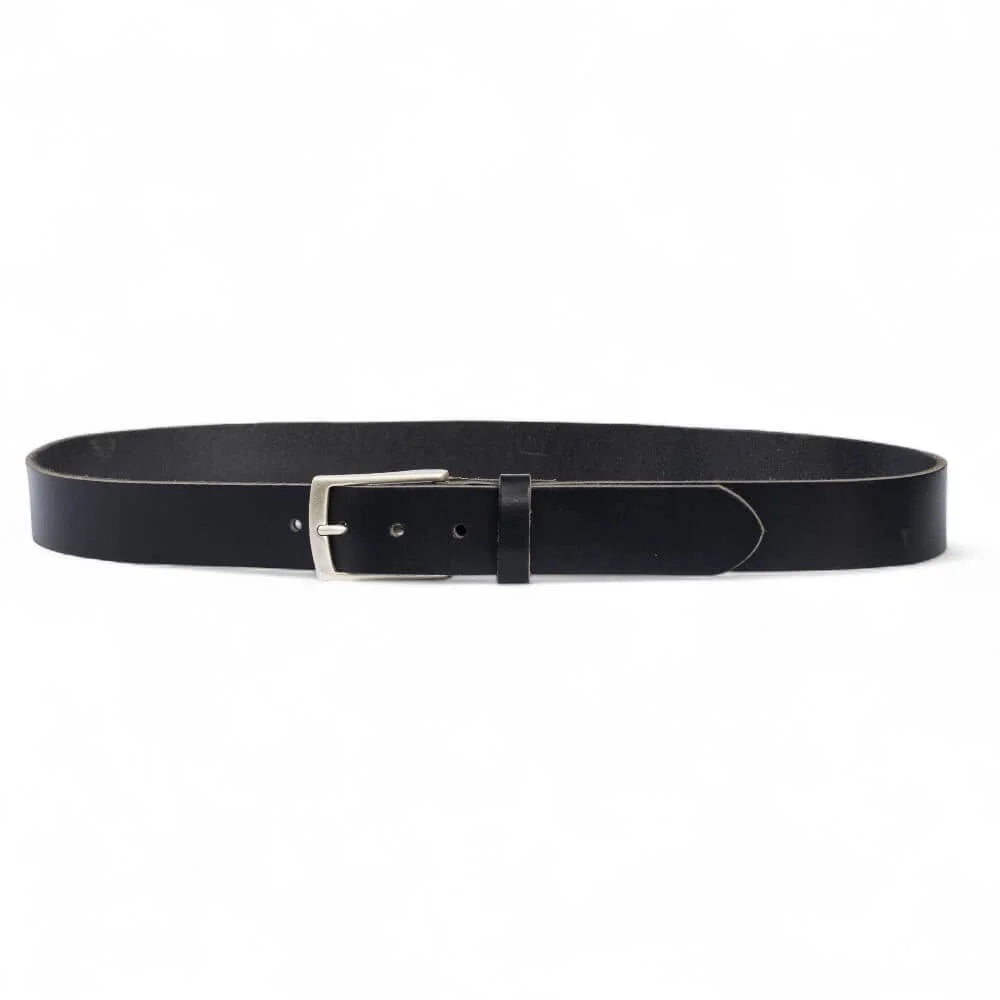 Black Full Grain Leather Belt 35mm 05