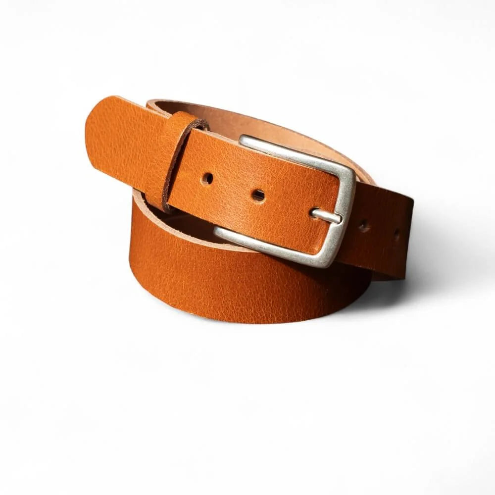 Brandy Full Grain Leather Belt 35mm 02