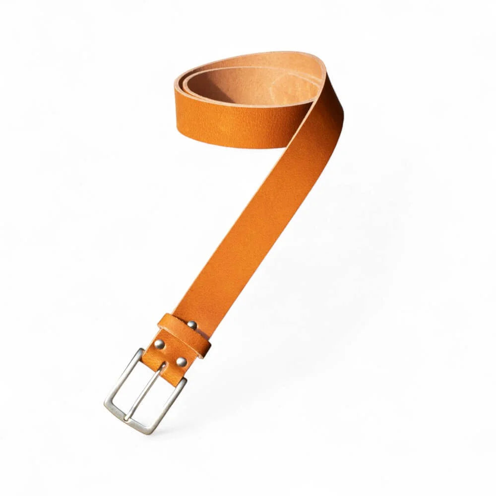 Brandy Full Grain Leather Belt 35mm 03