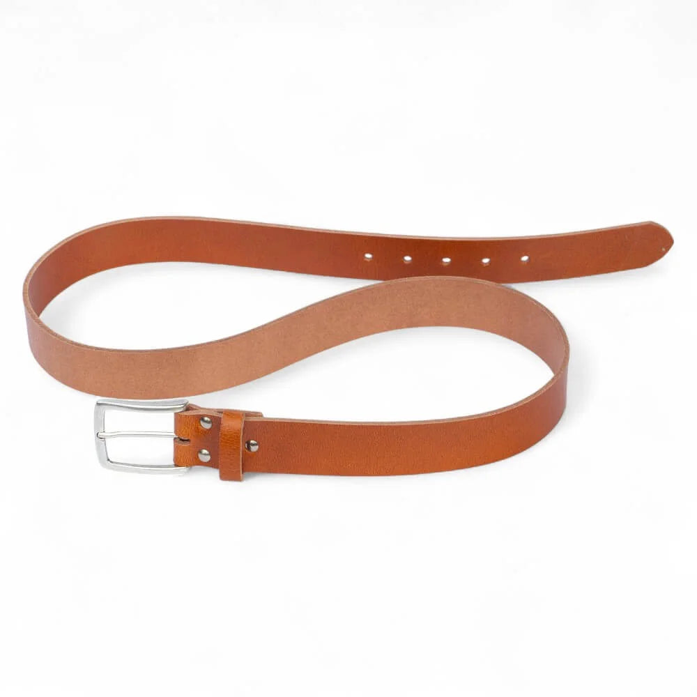 Brandy Full Grain Leather Belt 35mm 04