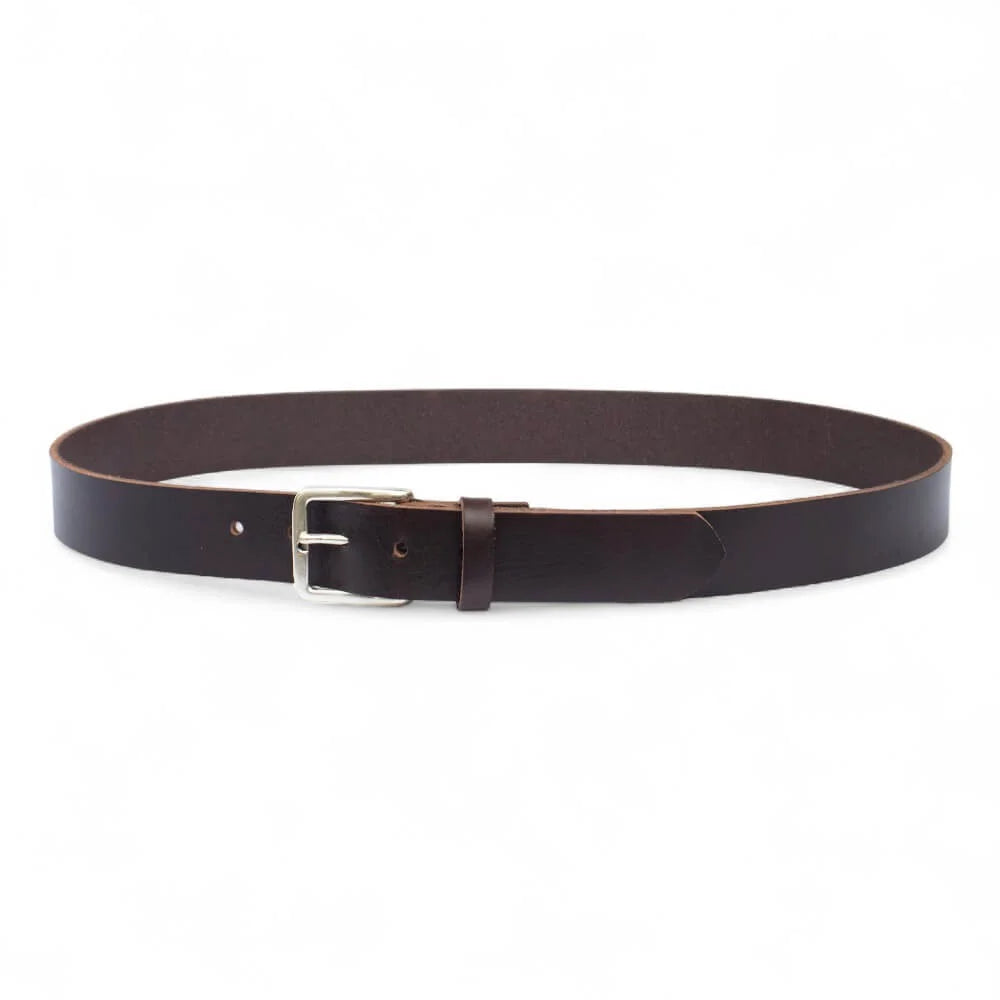 Brown Full Grain Leather Belt 35mm 02