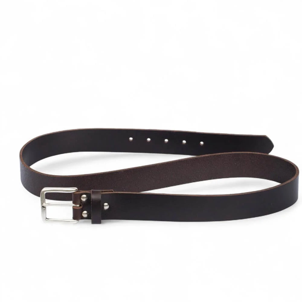 Brown Full Grain Leather Belt 35mm 03