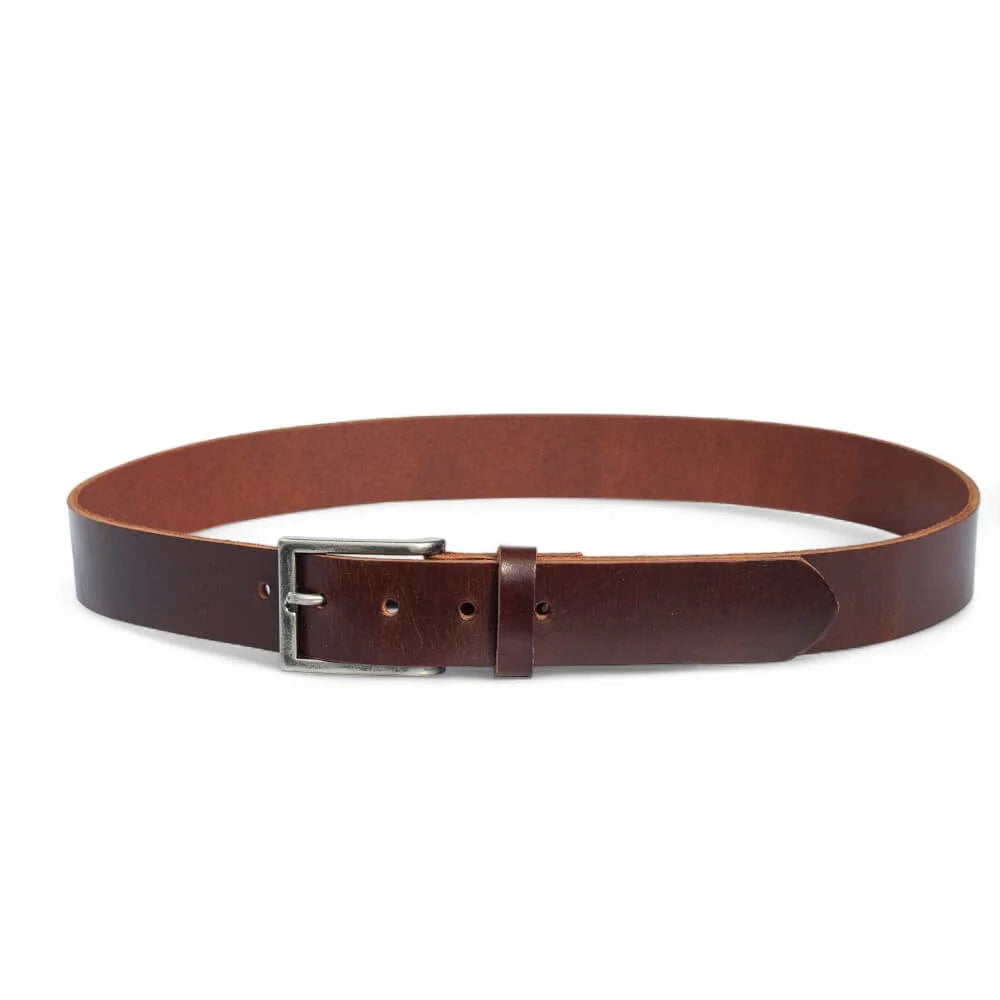 Chocolate Full Grain Leather Belt 35mm 02