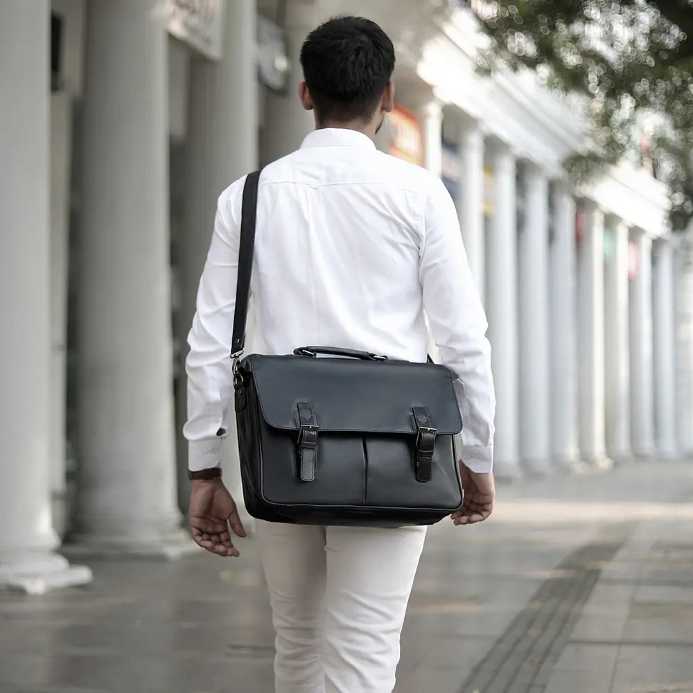 Hamilton Leather Briefcase – 6251 Black 07