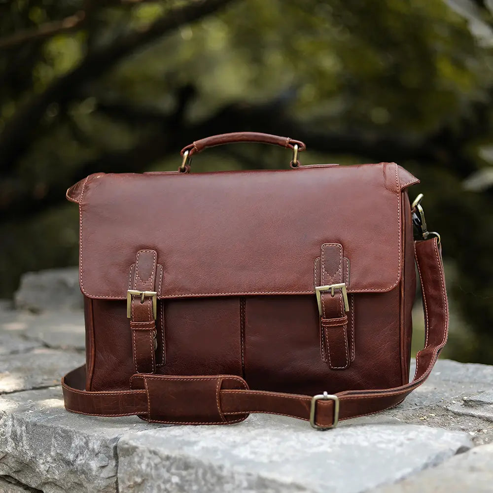 Hamilton Leather Briefcase – 6251 Brown 08