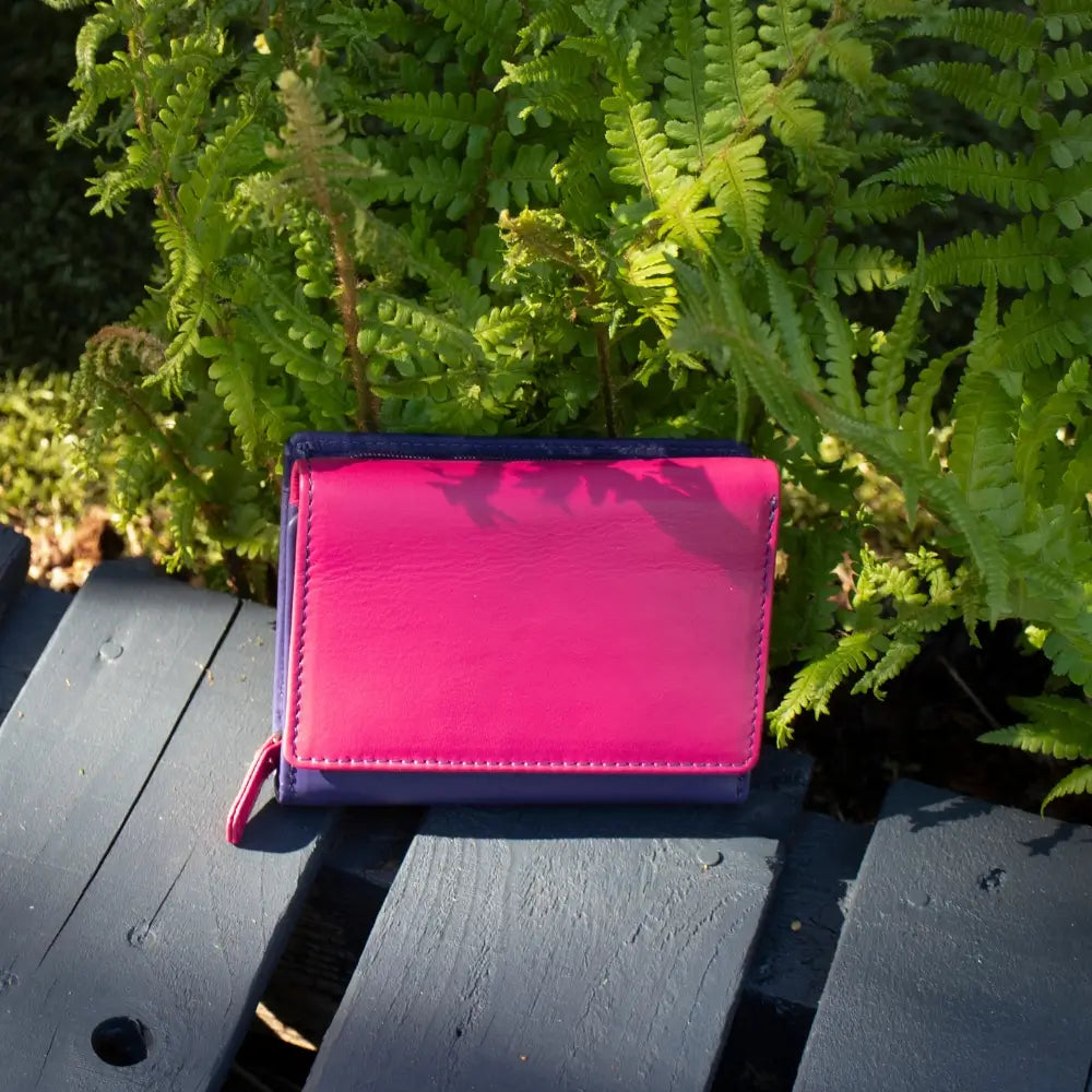 multi-colour leather purses