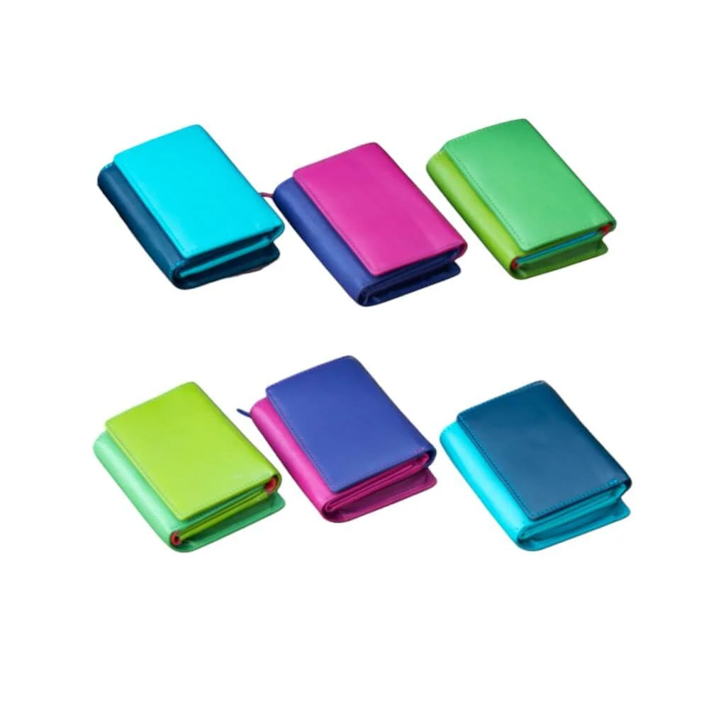 multi-colour leather purses