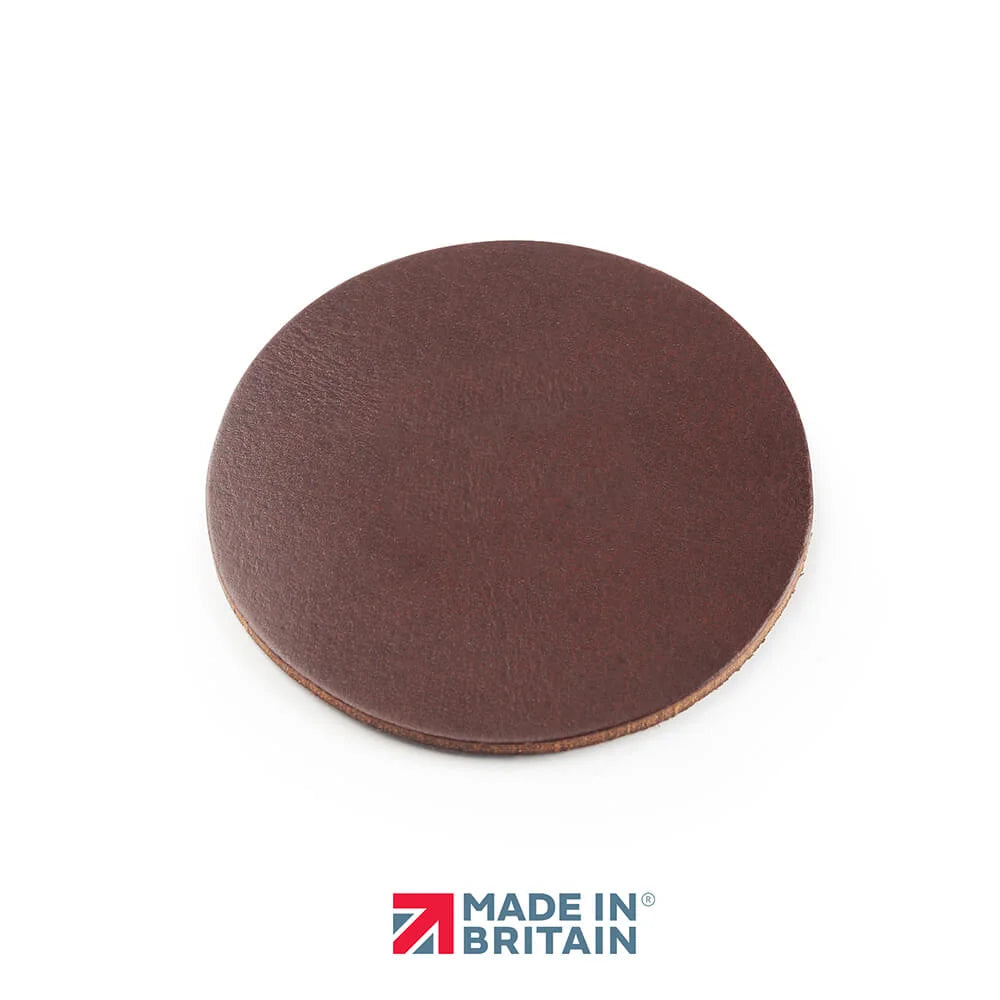 Leather Coasters Set of 6 with Tin – UK Made