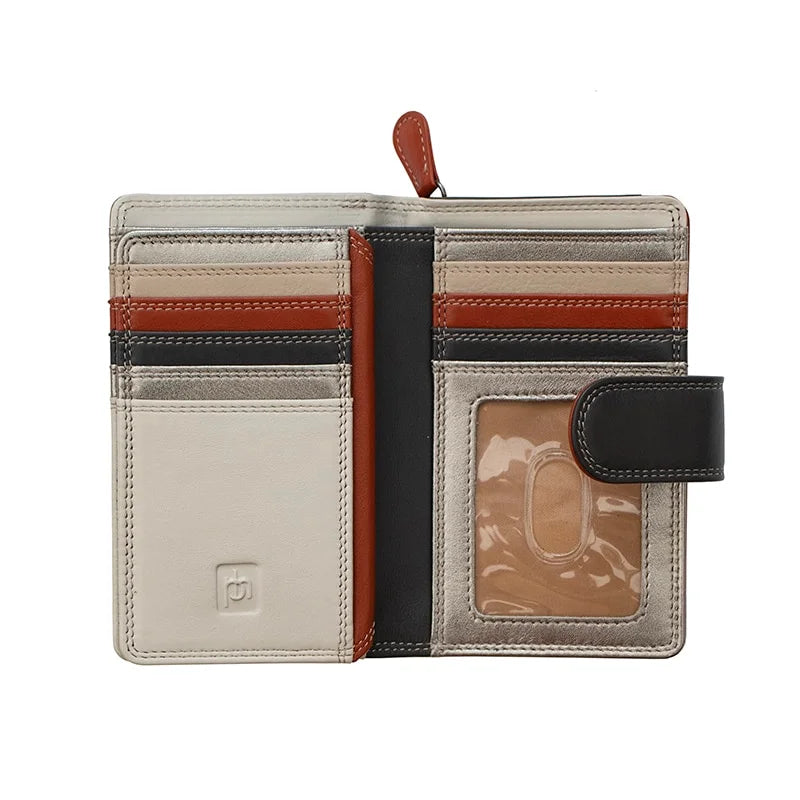 London Metallic Leather Purse 6080-silver-3 800×800