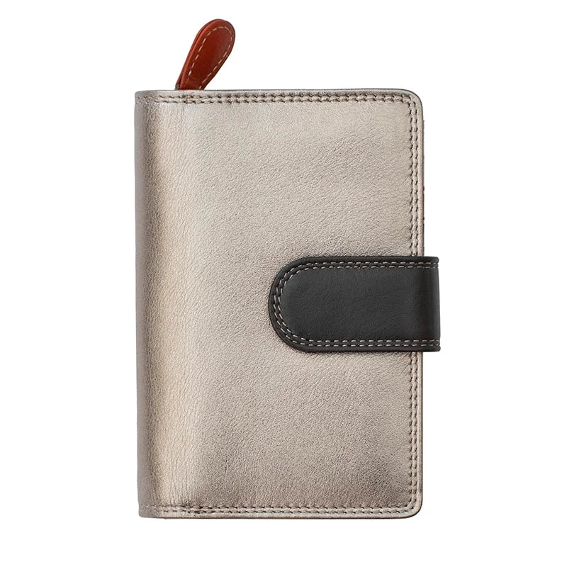 London Metallic Leather Purse 8081-silver-1 800×800