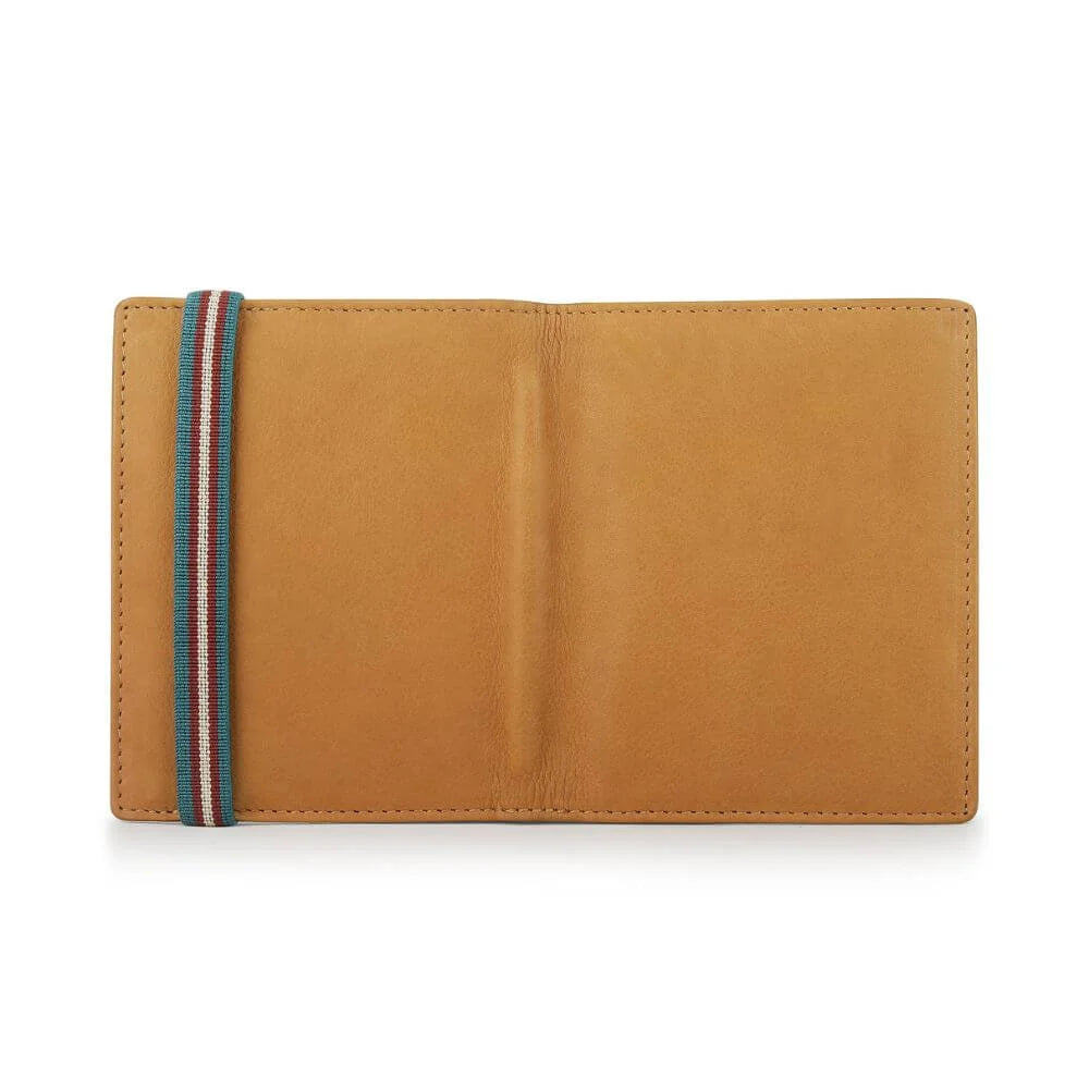 Cognac Leather Bifold Card Wallet Hudson 4811 (2)
