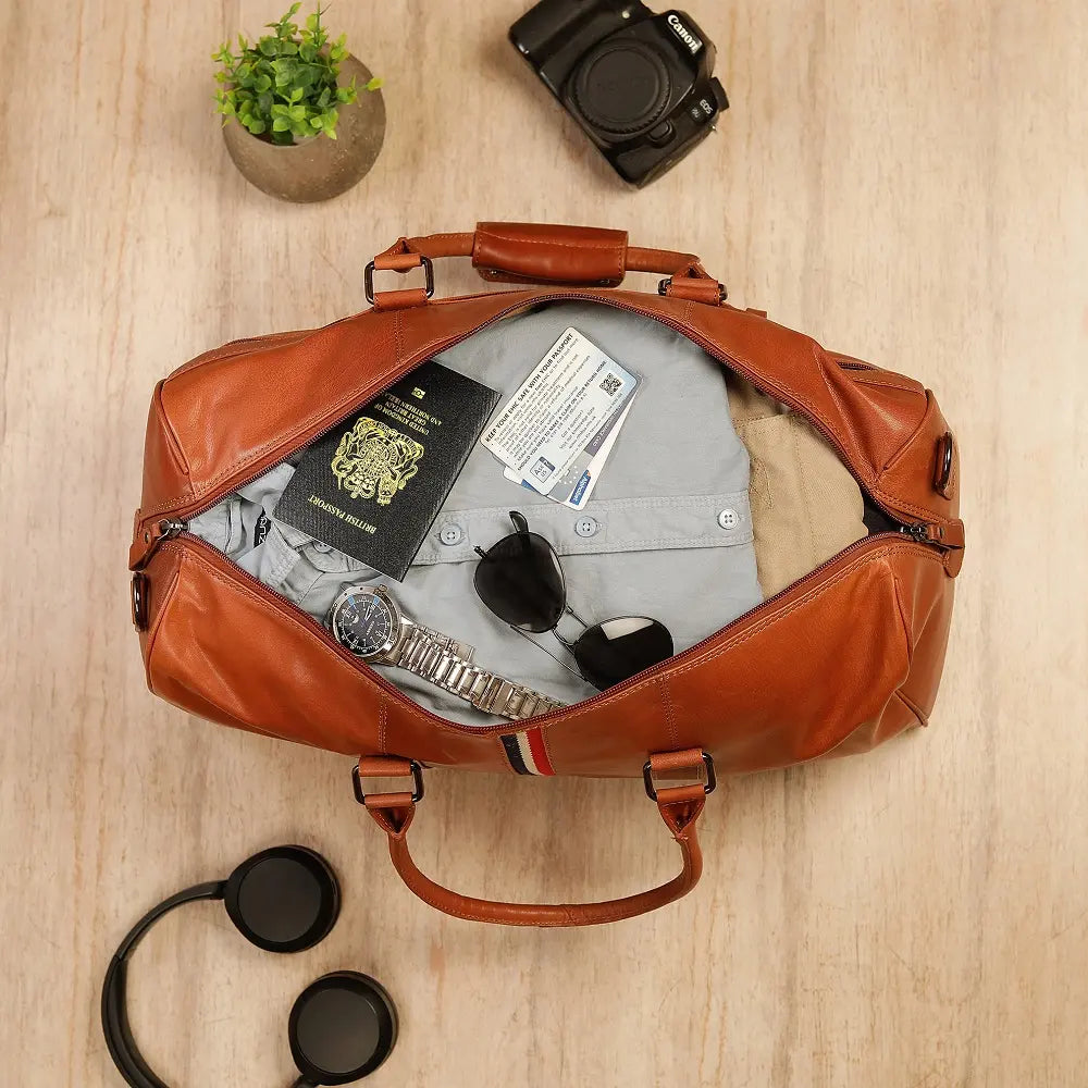 Leather Duffle Bag Texan-8