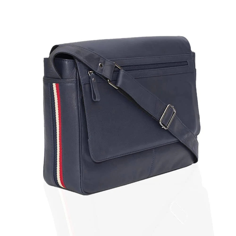 Texan Messenger Bag with Stripe 8413