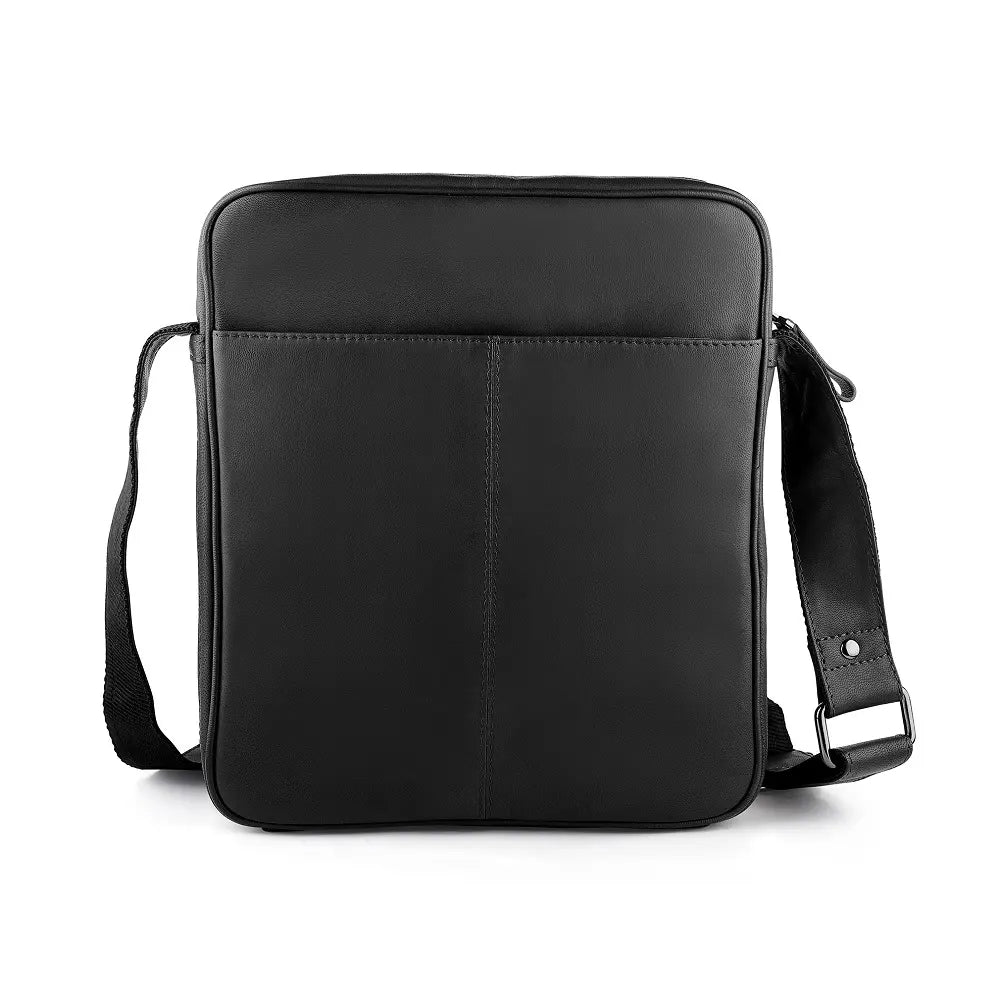 Mens Leather Bag Texan Black-2
