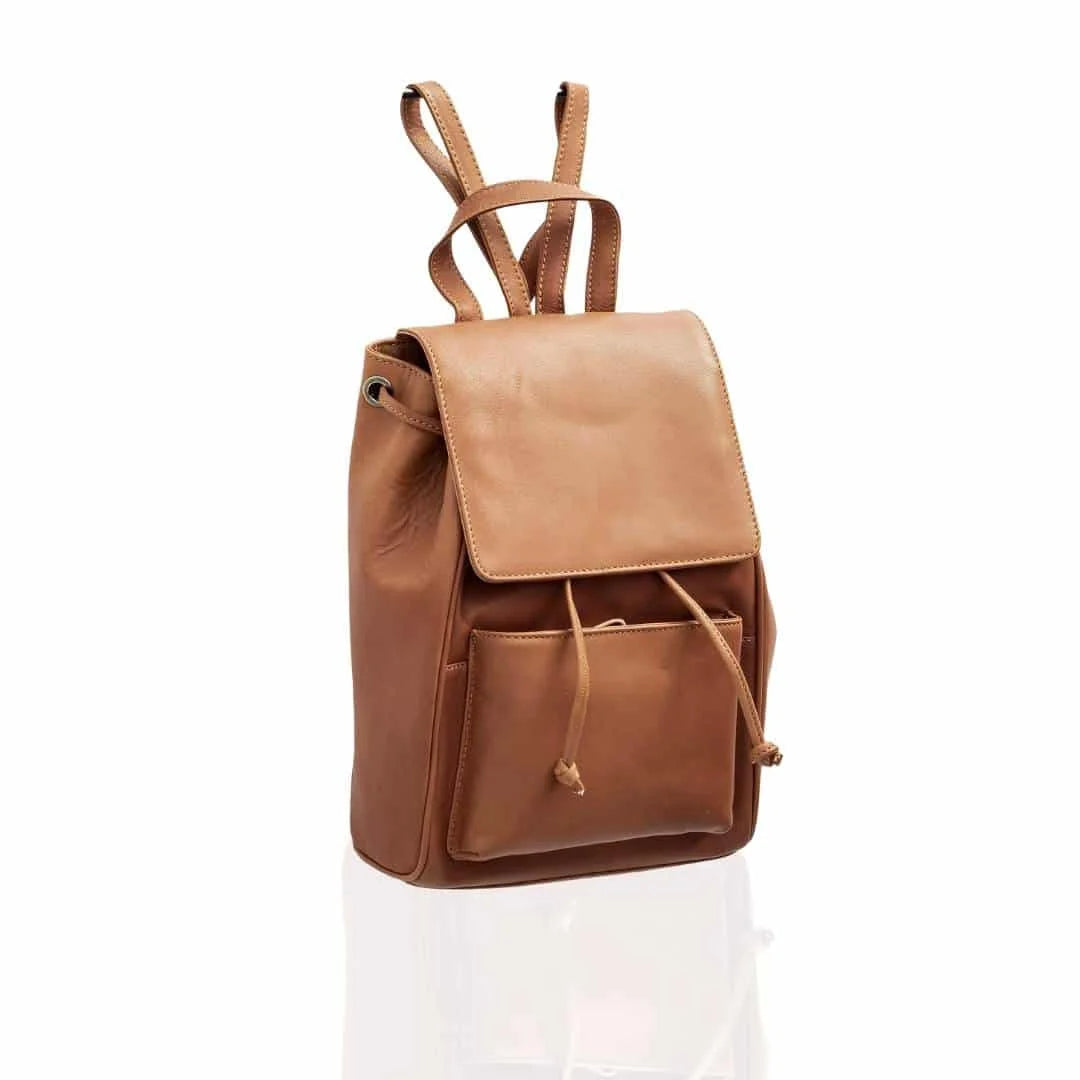Texan Leather Backpack Cognac