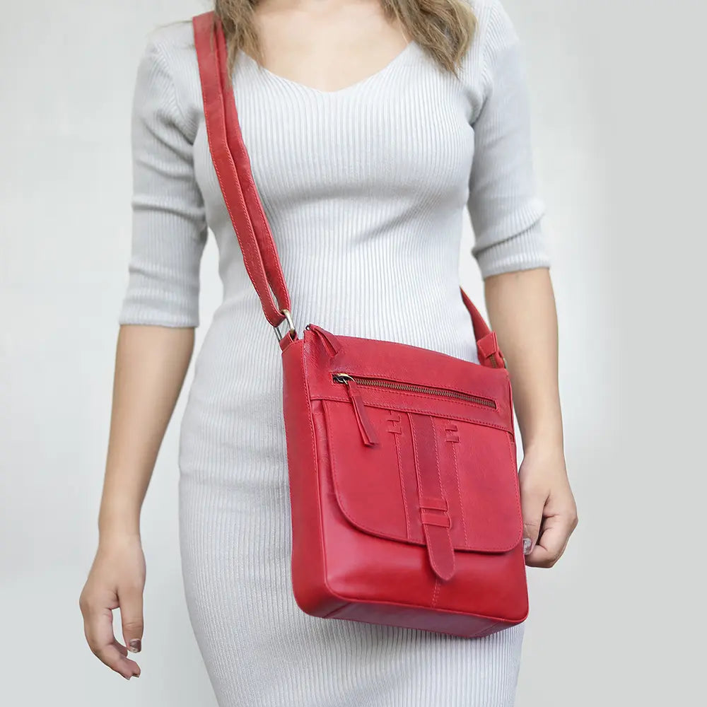 Arizona Crossbody Bag 360 Red 06