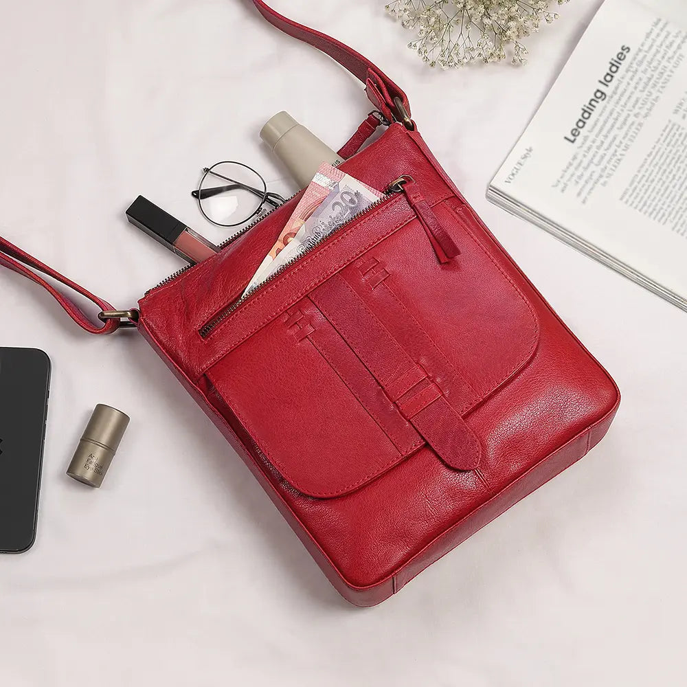 Arizona Crossbody Bag 360 Red 07