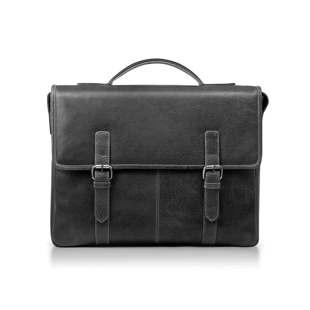 Bridge Briefcase with Leather Strap - GL10BRIEFCASE
