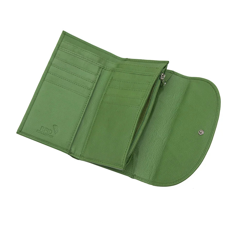 Flapover Leather Bifold Purse, wholesale