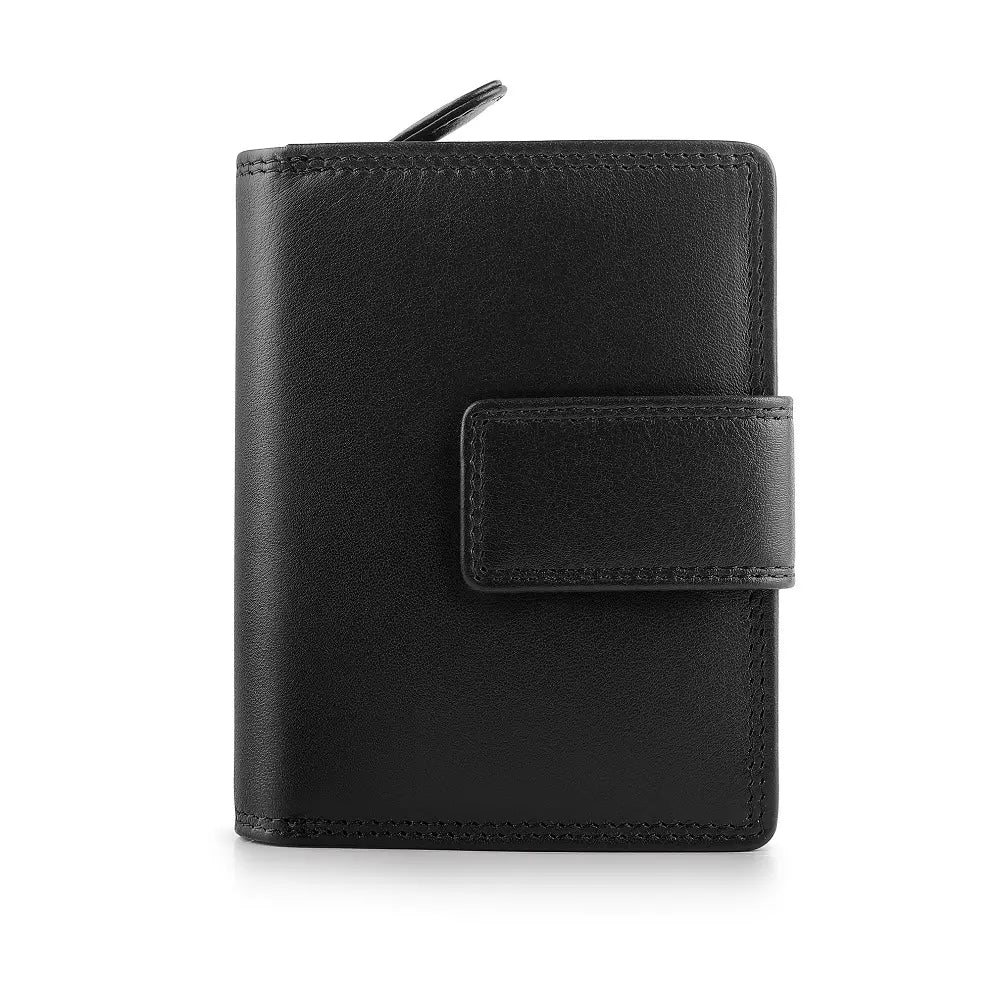 Soft Leather Purse Isabella Verona Black-1