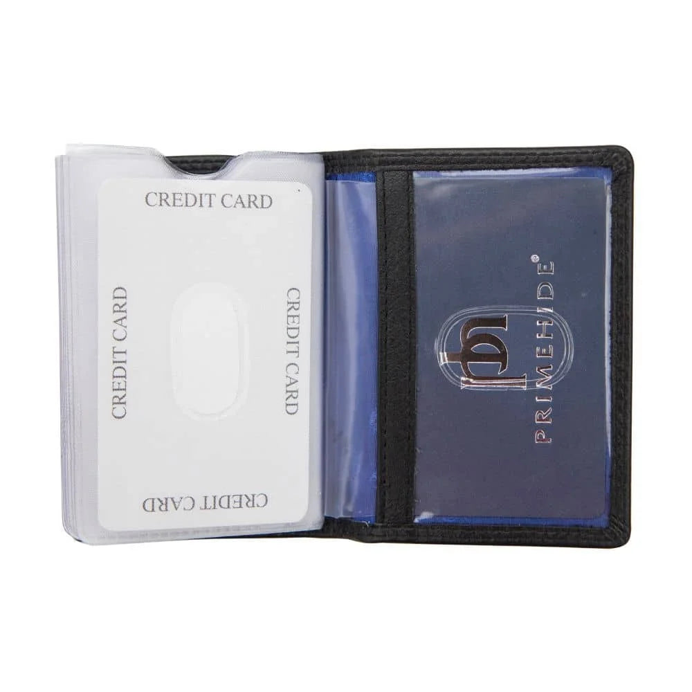 Washington RFID Credit Card Holder Black, open view 01