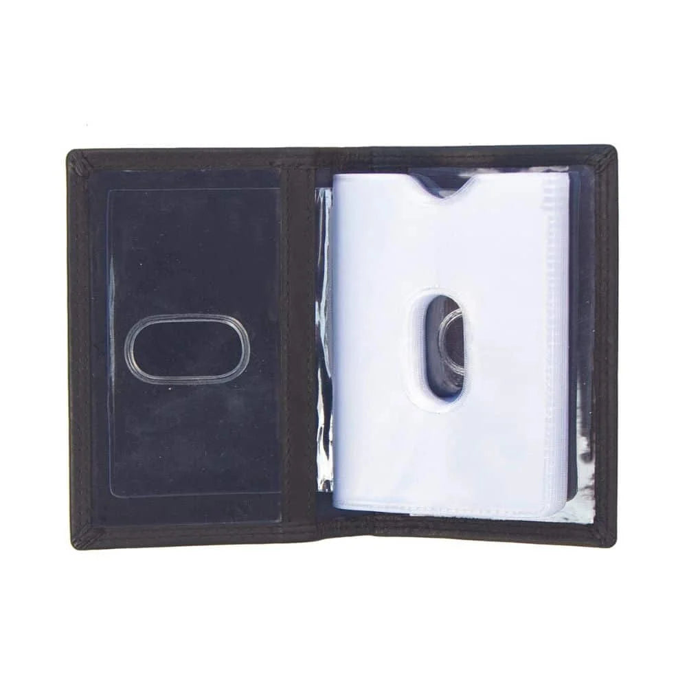 Washington RFID Credit Card Holder Black, open view 02