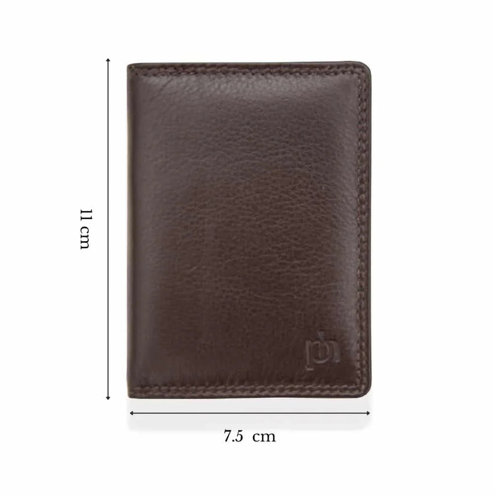 Washington RFID Credit Card Holder Brown, front (2)