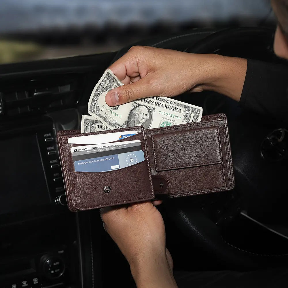 RFID Trifold Wallet – Washington 3894 Brown 09