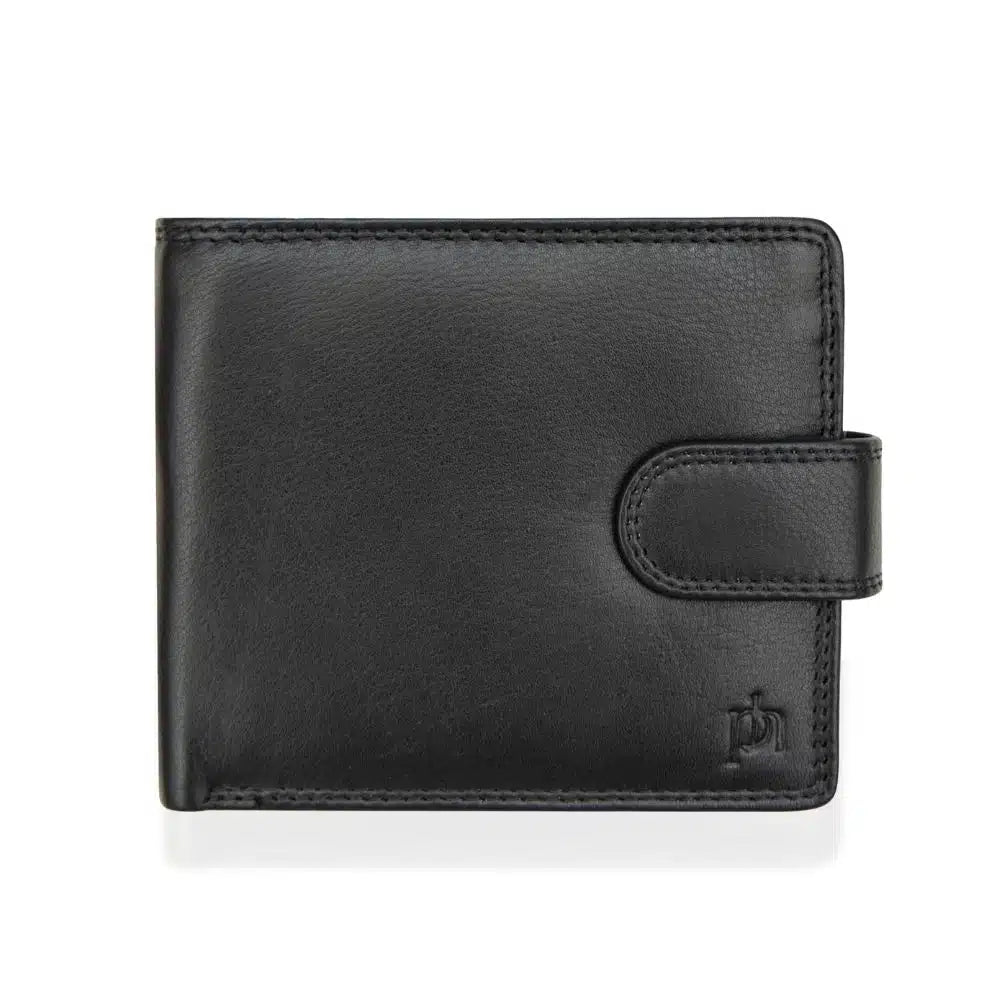 Washington Bifold RFID Tab Wallet 3144-Black-1