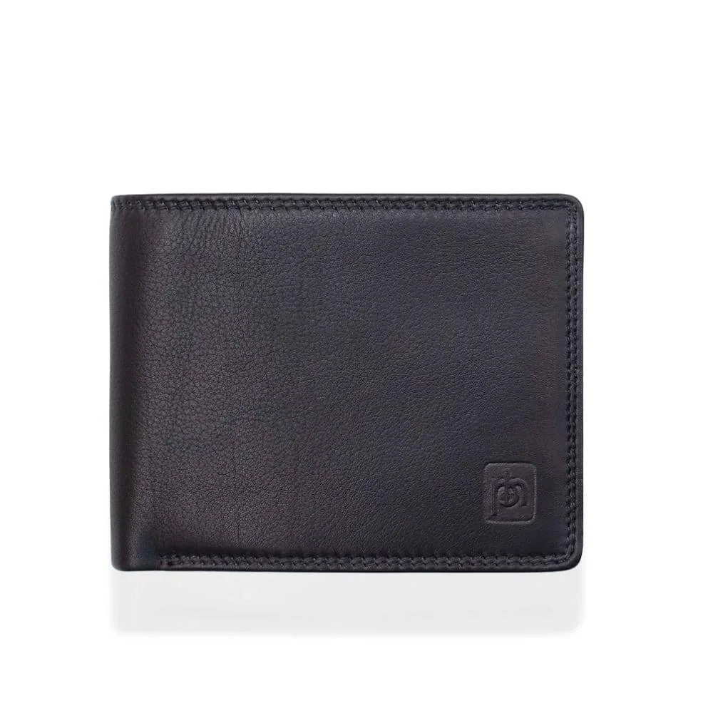 Washington RFID Bifold Wallet, Black front