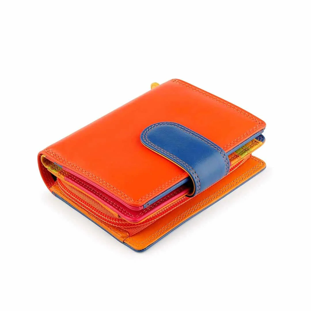 London Multi Colour Tab Purse 6084 Orange 07