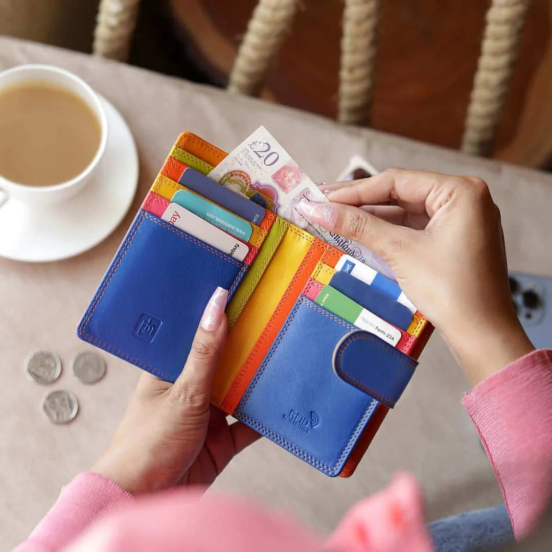 London Multi Colour Tab Purse 6084 Orange 10