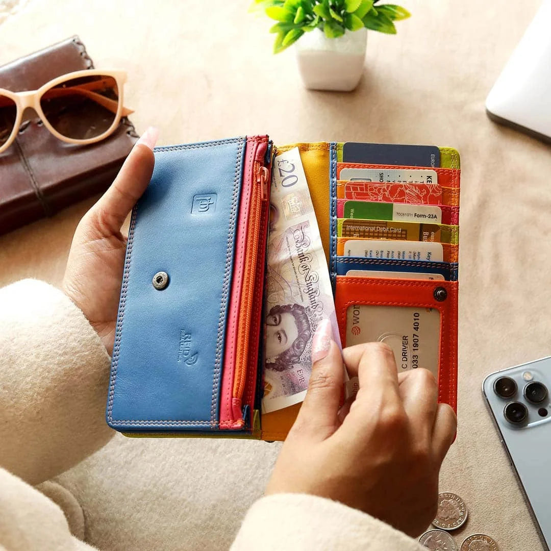 London Multi Colour Matinee Purse 6083 Orange 02