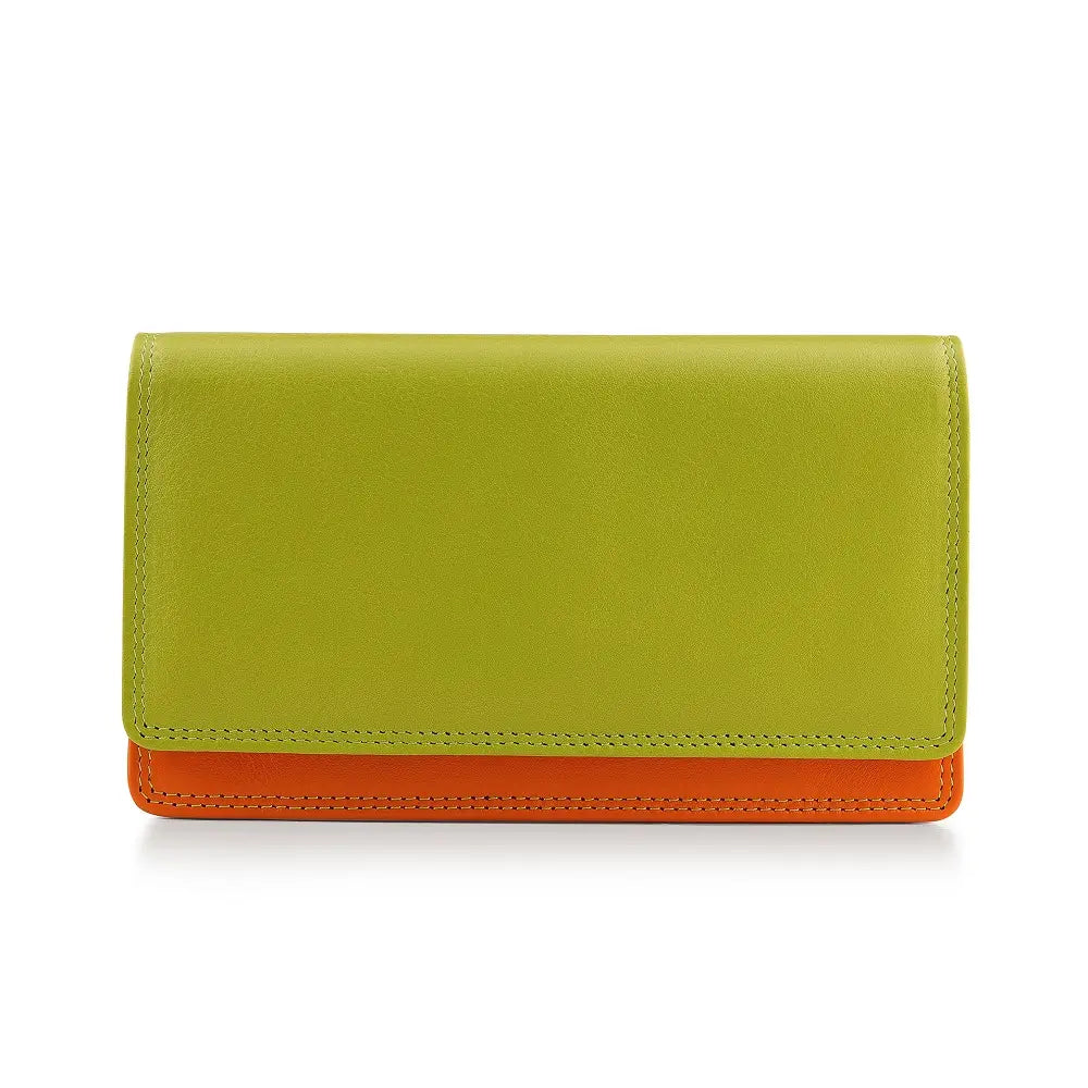 Soft Leather Clutch Purse Lily London Green-1