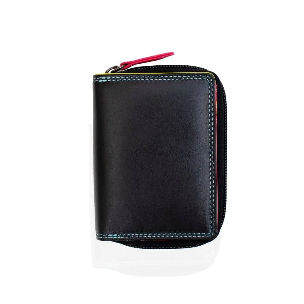Small Bifold Purse Soft Leather Multicolour - London 6085