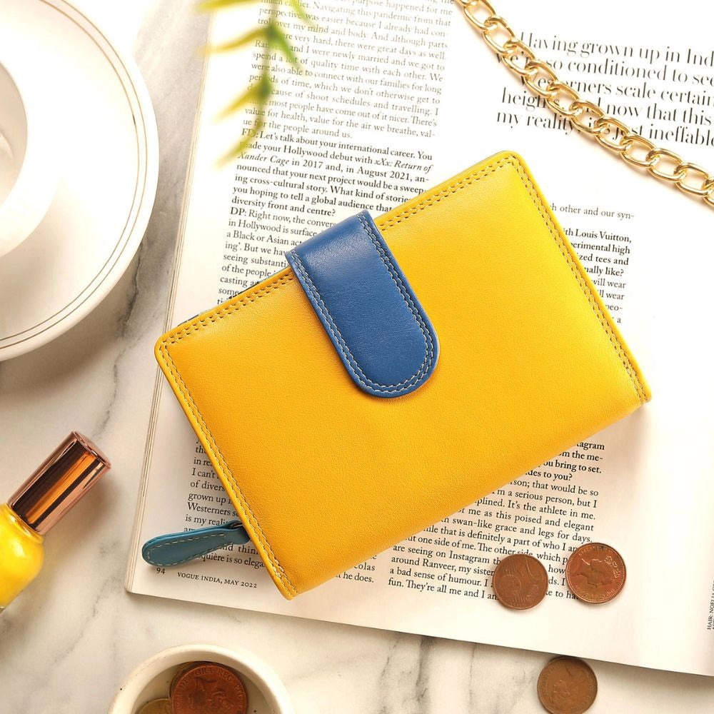 London Double Bifold Multi Colour Purse 6081 (12)