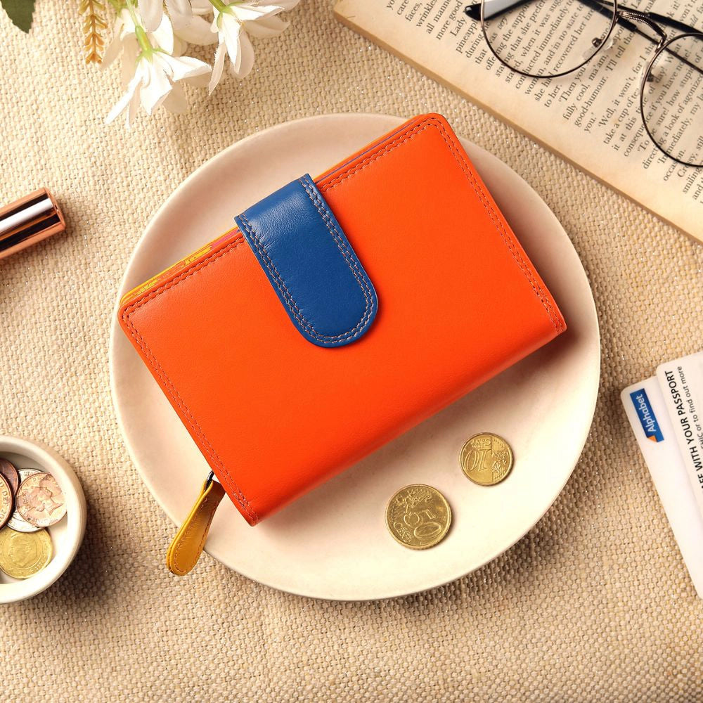 London Double Bifold Multi Colour Purse 6081 (18)