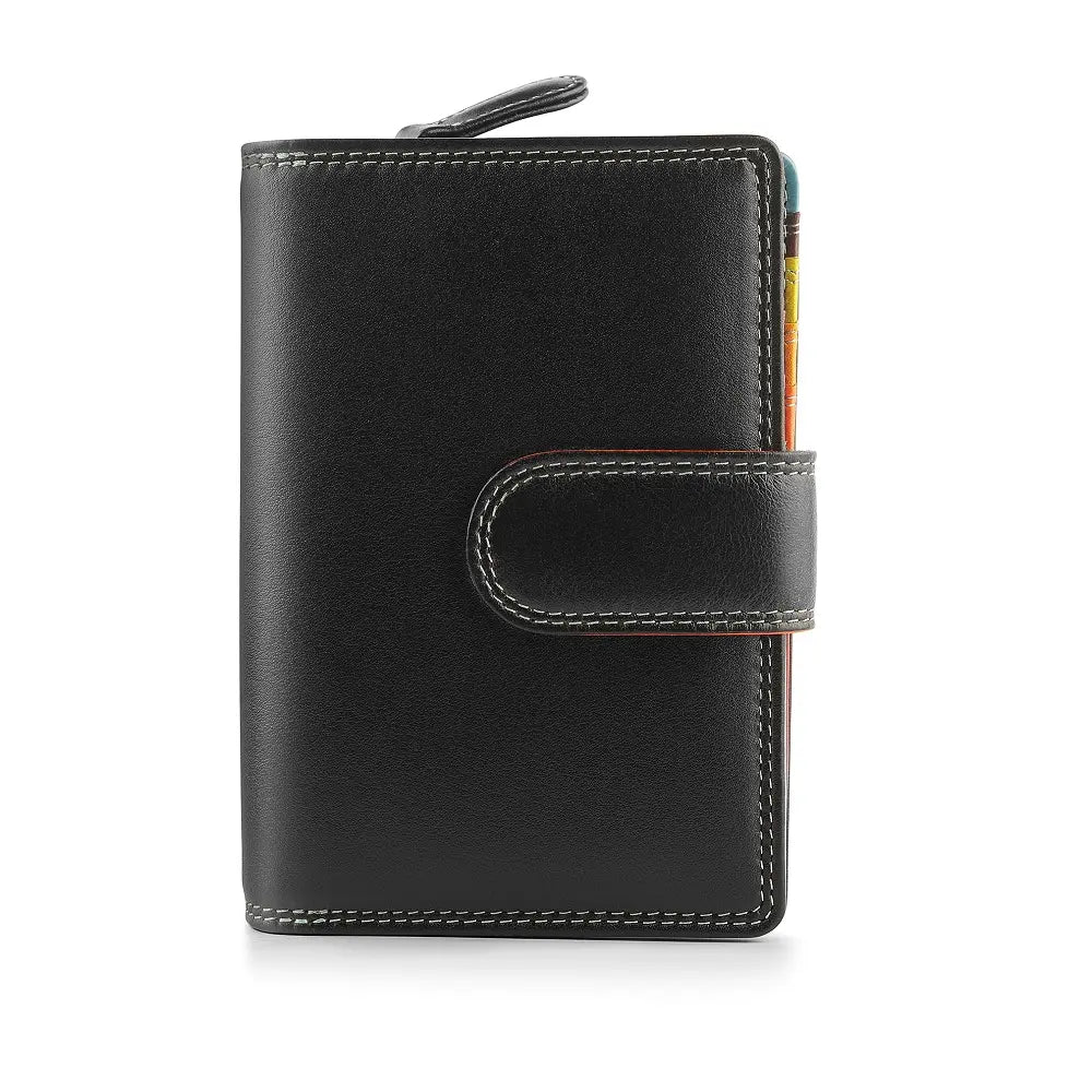 Medium Leather Purse Jasmine London Black-1