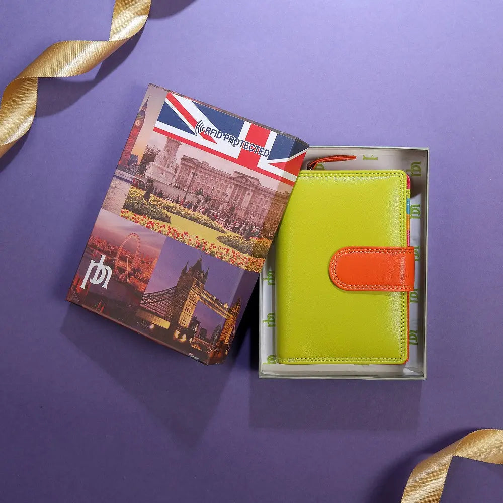 Medium Leather Purse Jasmine London Green-8