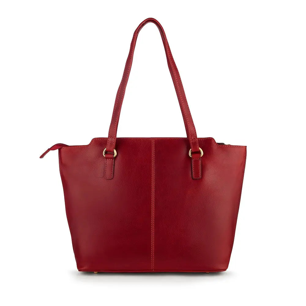 Leather Tote Bag Juliette Tuscan Bordeaux-2