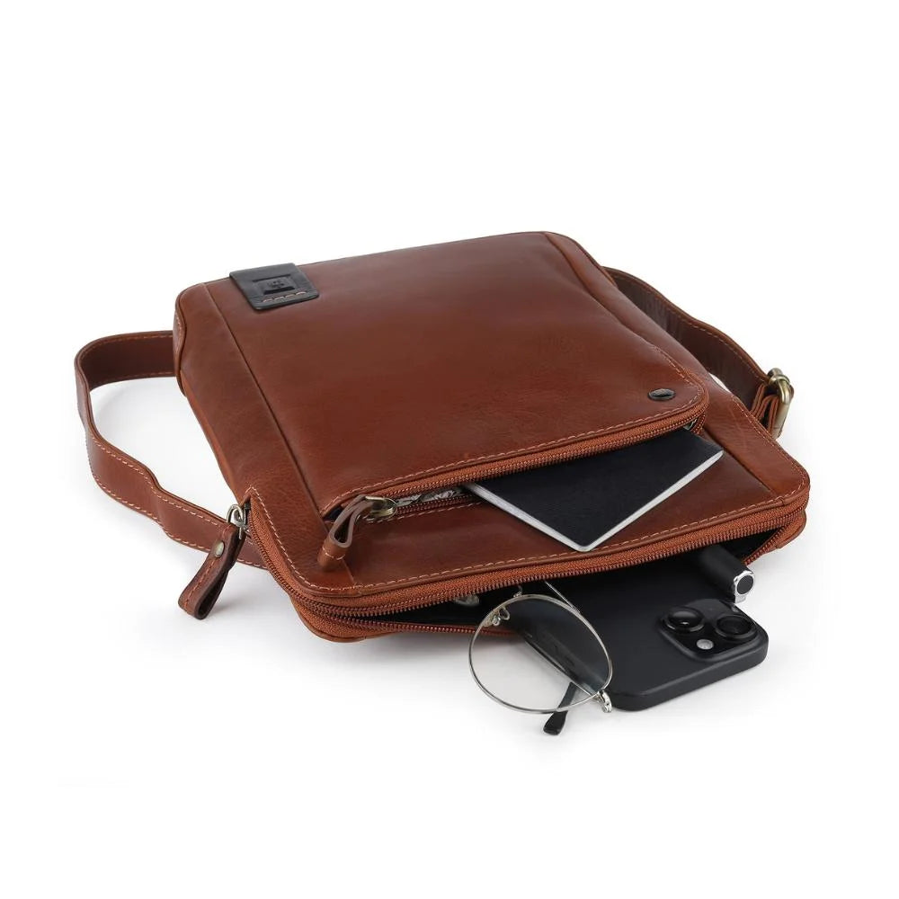 Tuscan Men’s Crossbody Bag – 7353 Cognac 04