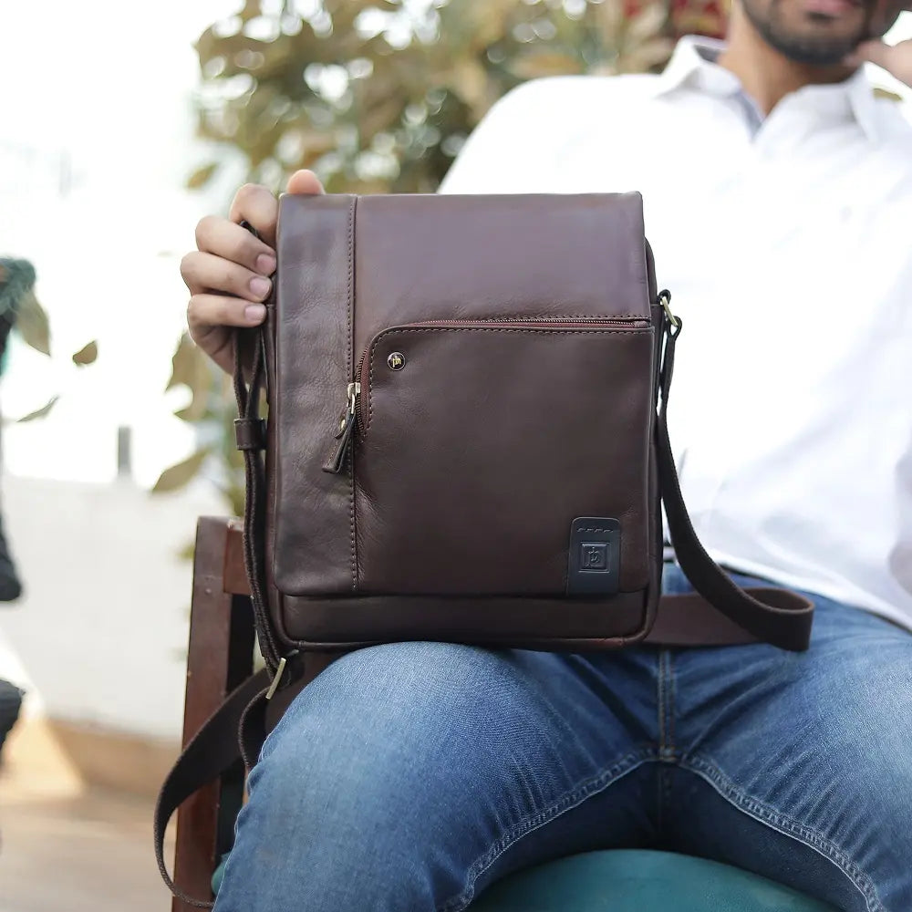 Mens Leather Messenger Bag Tuscan-5