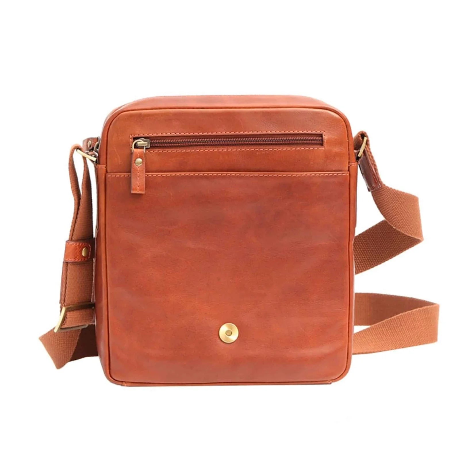 Tuscan Flapover Messenger Bag – 7357, front magnetic closure
