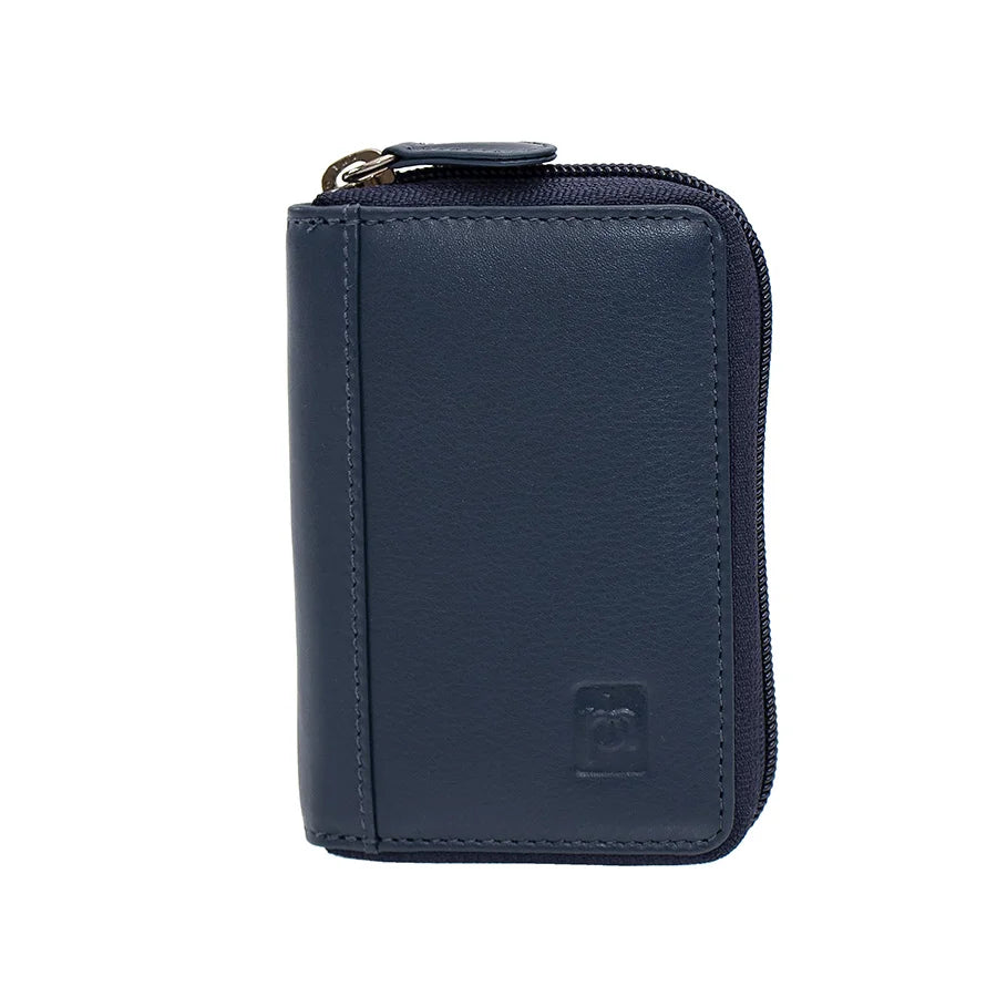 RFID Concertina Leather Credit Card Wallet 780