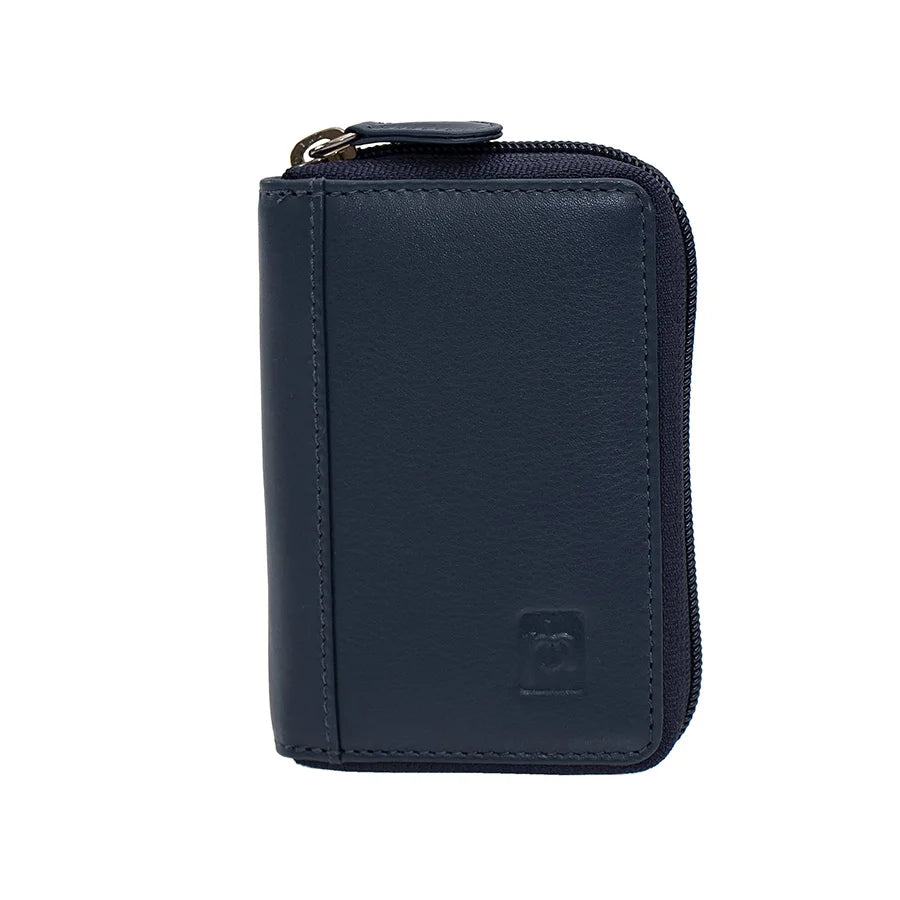 RFID Concertina Leather Credit Card Wallet 780