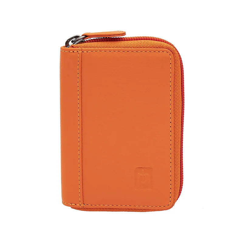 RFID Concertina Leather Credit Card Wallet 780