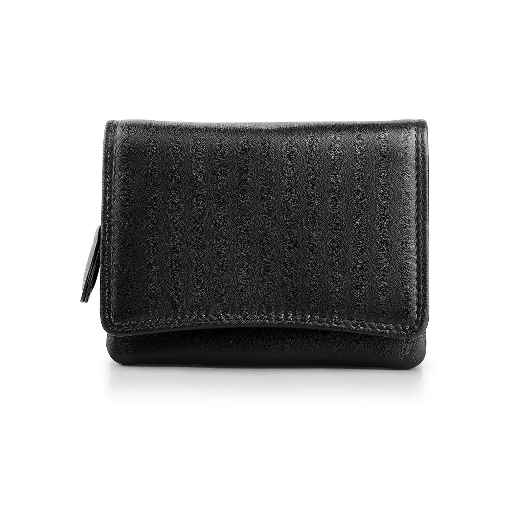Soft Leather Purse Giorgia Verona Black-1