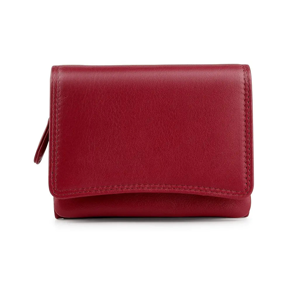 Soft Leather Purse Giorgia Verona Red-1