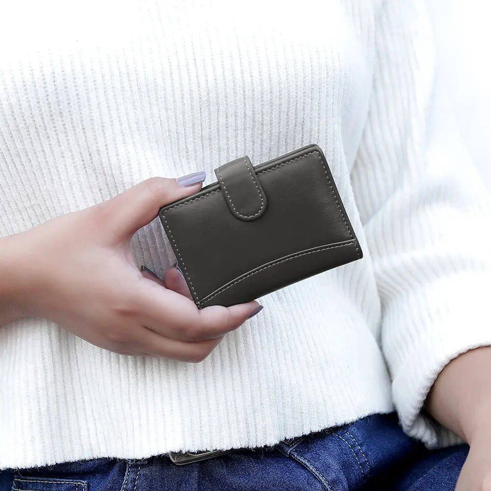 RFID Leather Credit Card Holder R602ANTHRACITEGRY 6